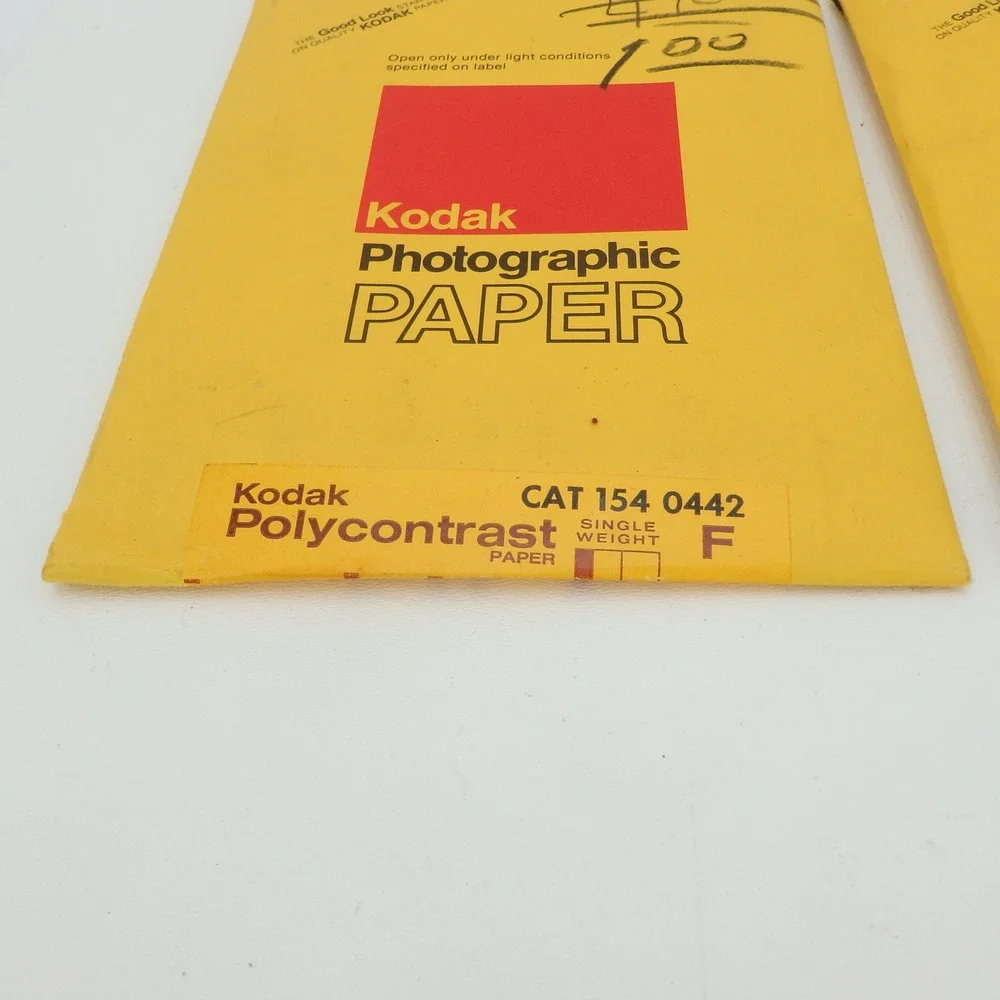 Kodak Polycontrast Photographic Paper 5x7 25 Sheet Single & Double Weight F Pack